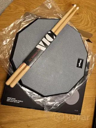 Тренировочный пэд Stagg TD-12R и палочки Vic