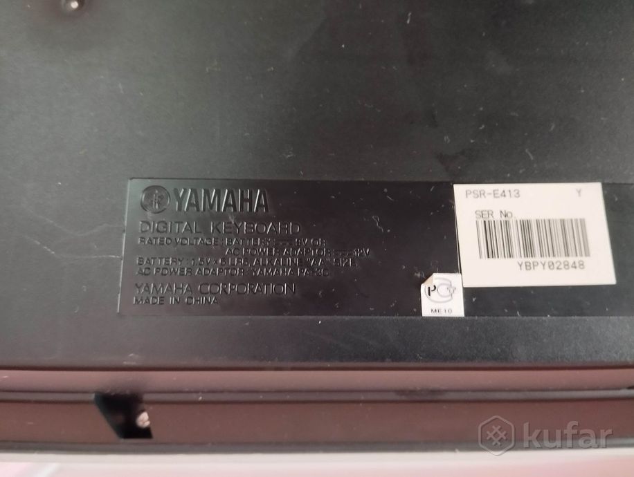 Синтезатор Yamaha PSR-E413 + стойка, педаль, чехол — фото 6