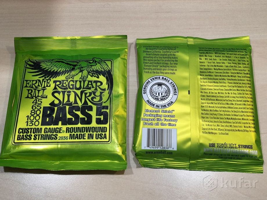 Струны для бас гитары Ernie Ball Bass5 45-130 2836 — фото 2