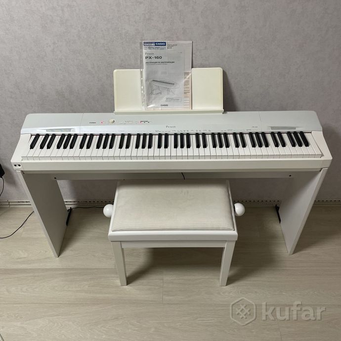 Цифровое пианино CASIO PRIVIA - PX160 (белое) — фото 1