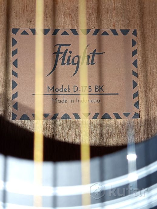 Акустическая гитара Flight D-175 BK — фото 3