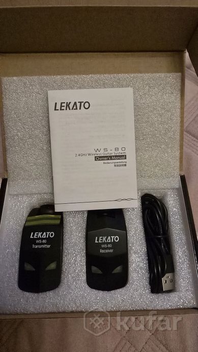 Новая гитарная радиосистема LEKATO WS-80, комплект — фото 2