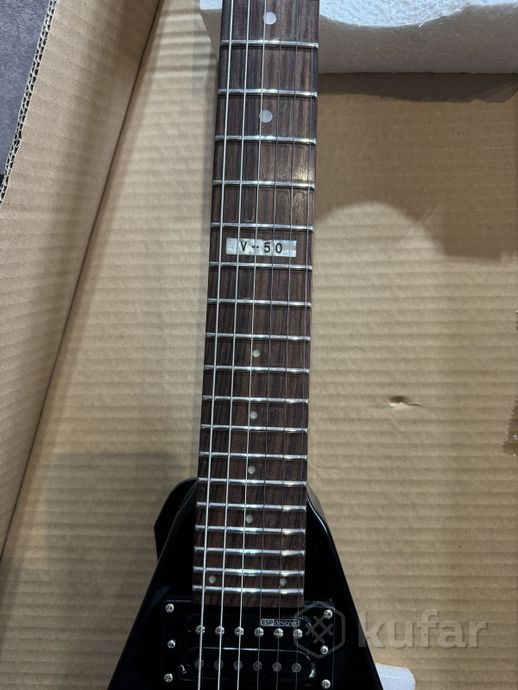 Электрогитара ESP Ltd V50 BLK. Отличное состояние. — фото 5