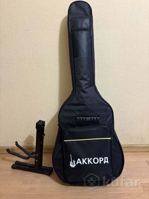 Акустическая гитара «аккорд» с чехлом — фото 4