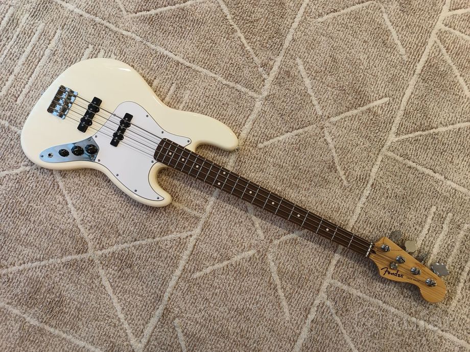 Бас Fender Standart Jazz Bass Olympic White — фото 1