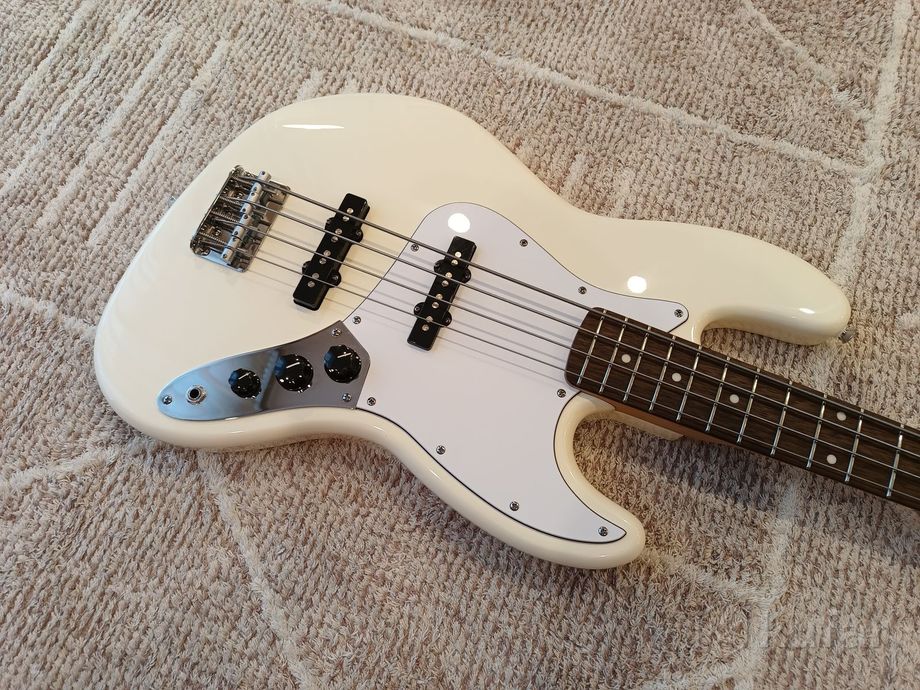Бас Fender Standart Jazz Bass Olympic White — фото 2