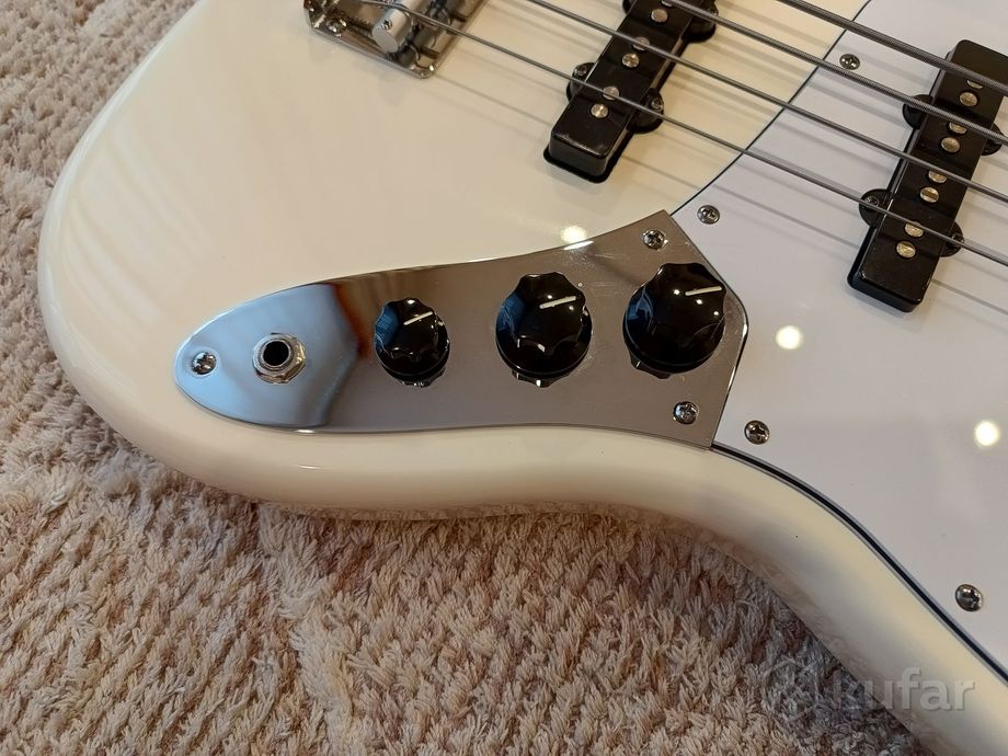 Бас Fender Standart Jazz Bass Olympic White — фото 3