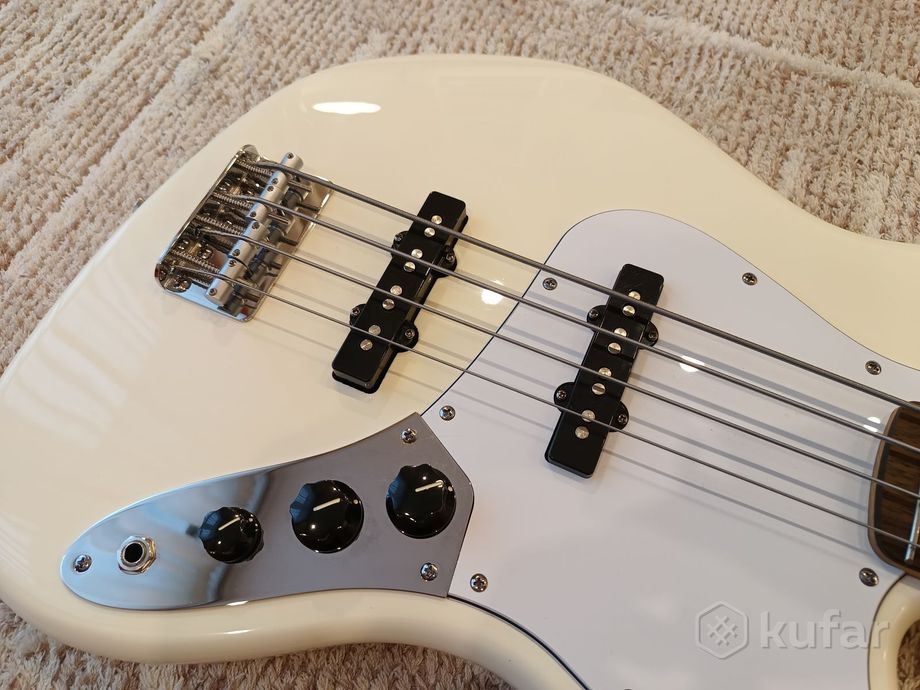 Бас Fender Standart Jazz Bass Olympic White — фото 4