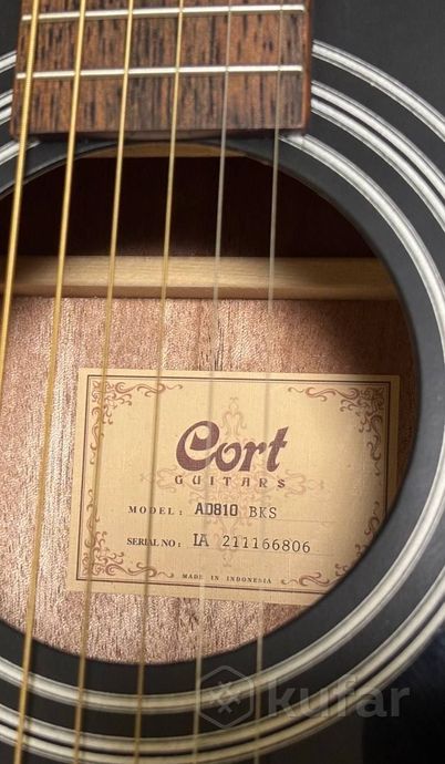 Гитара акустическая Cort AD810 BKS с чехлом Cort — фото 2