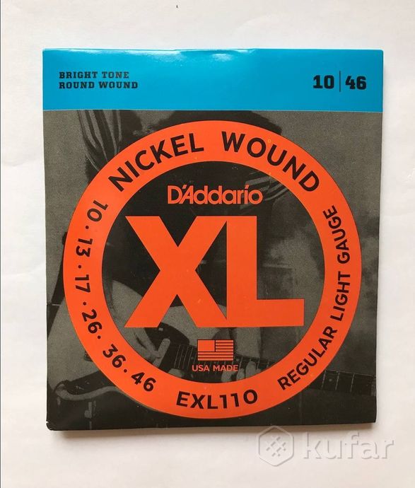 Струны для электрогитары D'Addario 0.10 - 0.46 — фото 1