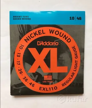 Струны для электрогитары D'Addario 0.10 - 0.46