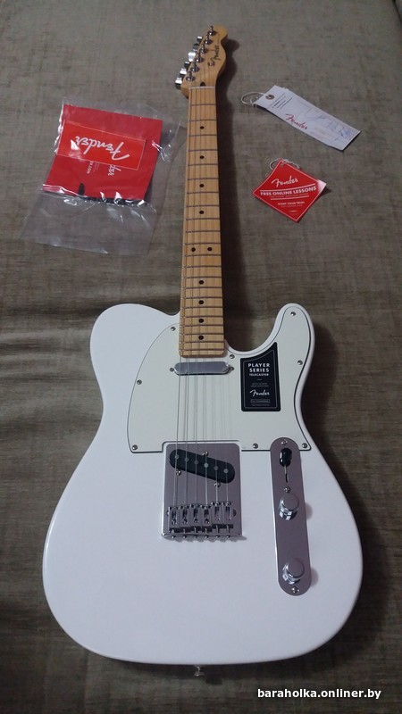 Fender Player Telecaster Maple Fingerboard Polar White — фото 1