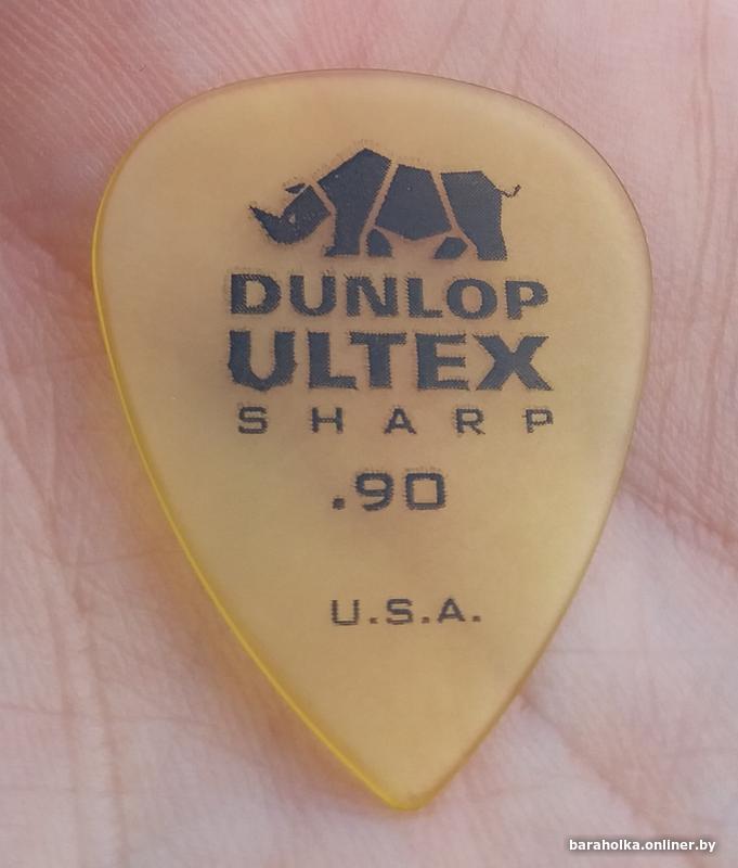 Медиатор для гитары - Dunlop Ultex Sharp .90 usa, как новый — фото 2