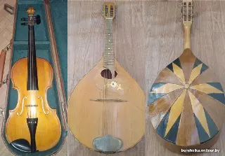 Мандолина немецкая 1948 и СССР скрипка целые