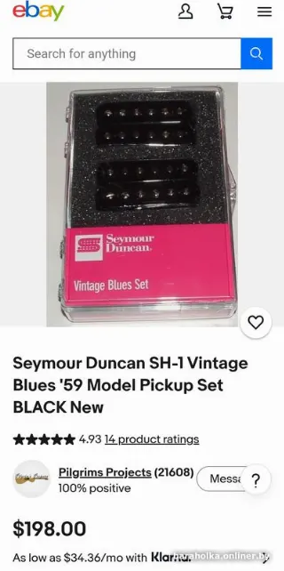 Сет датчиков Seymour Duncan Vintage Blues