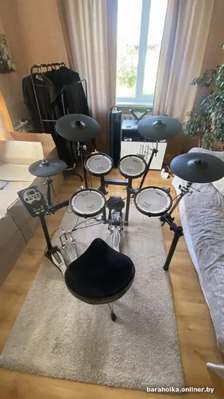 Барабаны Roland TD-11KV + TAMA Speed Cobra + доп. crash — по...