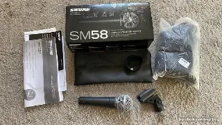 Shure SM58 — оригинал, полный комплект, отличное состояние