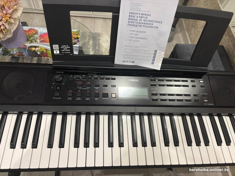 Синтезатор Yamaha PSR-E383, 6 мес. б/у, состояние нового. +3... — фото 3