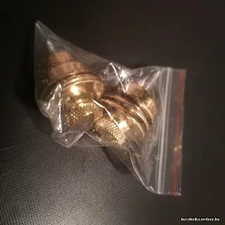 стреплоки золотые золотистые с креплениями 2шт