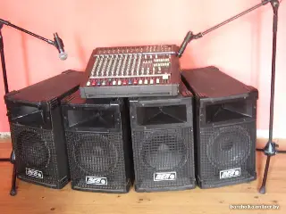 Комплект звукоусиления DUNACORD PM 1000 + 4колонки 10" и 1"...
