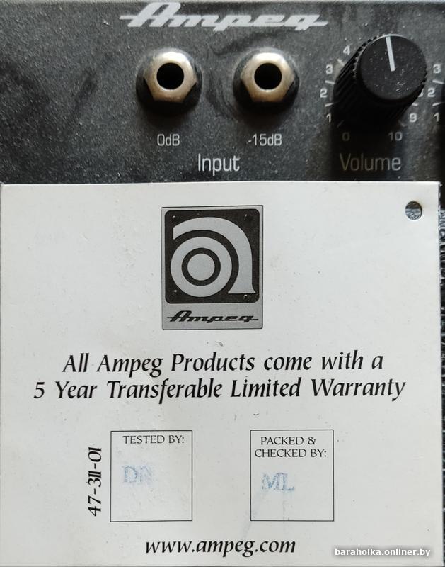 Ampeg BA115-T, басовый комбо усилитель, комбик — фото 3
