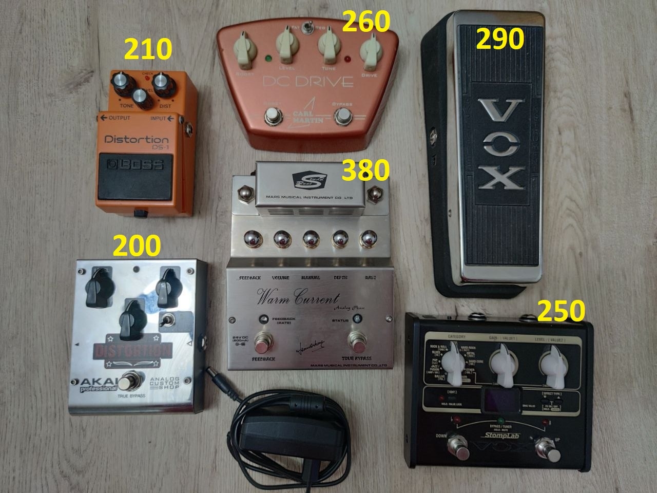 Гитарные педали Distortion, Overdrive, Wah-Wah, Phaser